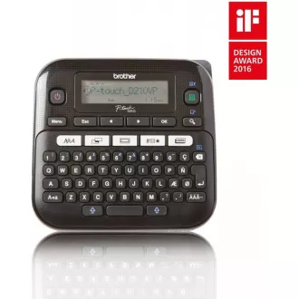 Imprimantă de etichete BROTHER PT-D210VP - 12 mm, benzi TZe în carcasă - mâner