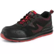 Pantofi jos CXS ISLAND PAROS S1P ESD, negru - roșu, mărimea 39