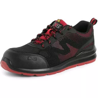 Pantofi jos CXS ISLAND PAROS S1P ESD, negru - roșu, mărimea 45