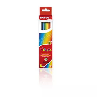 Creioane colorate Kores triple. 6 buc de marca veche.