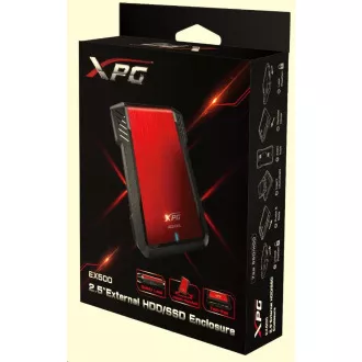 ADATA External BOX EX500 2, 5" USB 3.0 (7mm/ 9.5mm HDD/SSD)