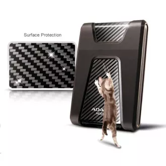 ADATA HDD extern 4TB 2, 5" USB 3.1 DashDrive Durable HD650, negru (cauciuc, rezistent la șocuri)