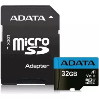 Card ADATA MicroSDHC 32GB UHS-I Clasa 10, A1 + adaptor SD, Premier