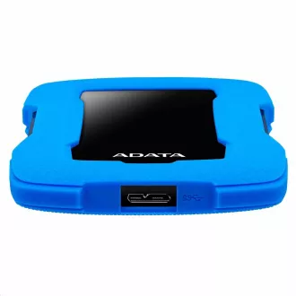 ADATA HDD extern 2TB 2, 5" USB 3.1 HD330, BLUE COLOR BOX, albastru (cauciuc, rezistent la șocuri)