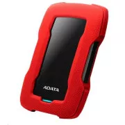 ADATA HDD extern 2TB 2, 5" USB 3.1 HD330, RED COLOR BOX, roșu (cauciuc, rezistent la șocuri)