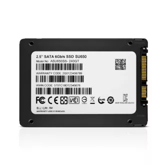 ADATA SSD 240GB Ultimate SU650SS 2, 5" SATA III 6Gb/s (R:520/ W:450MB/s)