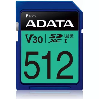 Card ADATA SDXC 512 GB Premier Pro UHS-I U3 Clasa 10 (R: 95 / W: 60 MB / s)