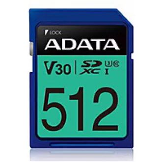 Card ADATA SDXC 512 GB Premier Pro UHS-I U3 Clasa 10 (R: 95 / W: 60 MB / s)