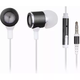 Căști GEMBIRD cu microfon MHS-EP-002 pentru MP3, metal, albastru