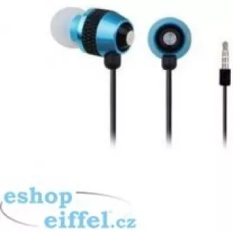 Căști GEMBIRD cu microfon MHS-EP-002 pentru MP3, metal, albastru