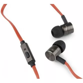 Căști GEMBIRD cu microfon MHS-EP-001 pentru MP3, metal, Negru