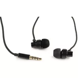 Căști GEMBIRD cu microfon MHS-EP-001 pentru MP3, metal, Negru
