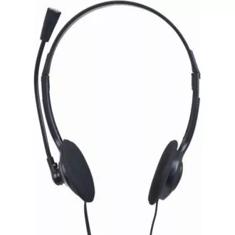 Căști GEMBIRD cu microfon MHS-123, negru