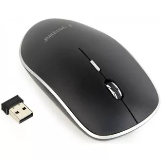Mouse GEMBIRD MUSW-4B-01, negru, wireless, nano receptor USB