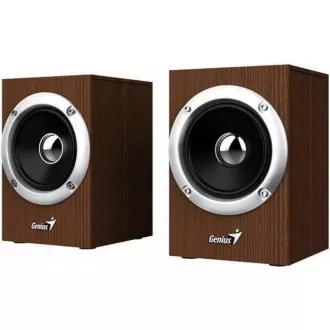 boxa GENIUS SP-HF280, 2.0, 6W, lemn, maro