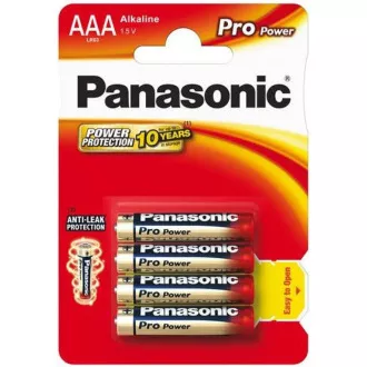 Baterii alcaline PANASONIC Pro Power LR03PPG / 4BP AAA 1.5V (Blister 4buc)