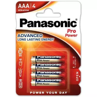 Baterii alcaline PANASONIC Pro Power LR03PPG / 4BP AAA 1.5V (Blister 4buc)