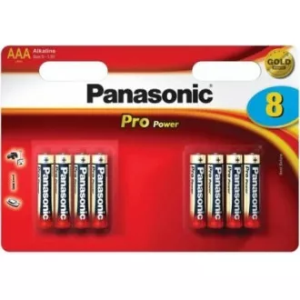 Baterii alcaline PANASONIC - Pro Power AAA 4 4F 1, 5V pachet de 8 buc.