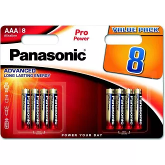 Baterii alcaline PANASONIC - Pro Power AAA 4 4F 1, 5V pachet de 8 buc.