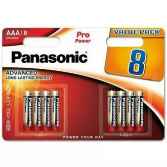 Baterii alcaline PANASONIC - Pro Power AAA 4 4F 1, 5V pachet de 8 buc.