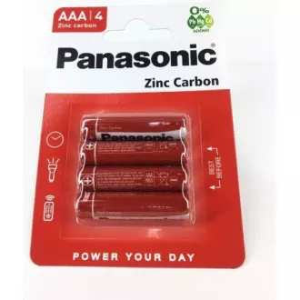 Baterii PANASONIC Zinc Carbon Red Zinc R03RZ / 4BP EU AAA 1.5V (Blister 4buc)