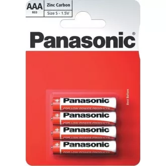 Baterii PANASONIC Zinc Carbon Red Zinc R03RZ / 4BP EU AAA 1.5V (Blister 4buc)