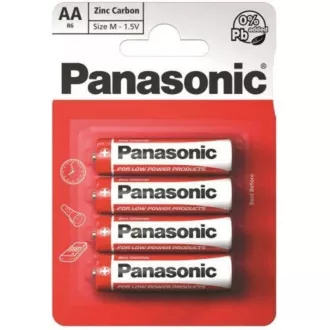 PANASONIC Baterii Zinc Carbon Red Zinc R6RZ / 4BP EU AA 1.5V (Blister 4buc)