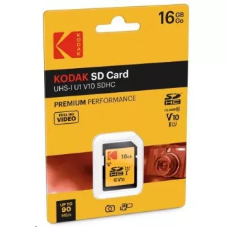 Card de memorie SD Kodak 16GB UHS-I U1 V10 Premium