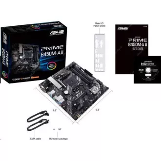 ASUS MB Sc AM4 PRIME B450M-A II, AMD B450, 4xDDR4, 1xHDMI, 1xDVI, 1xVGA, mATX ASUS MB Sc AM4 PRIME B450M-A II, AMD B450, 4xDDR4, 1xHDMI, 1xDVI, 1xVGA, mATX