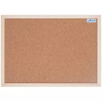 Avizier din pluta AVELI 40x60, rama din lemn