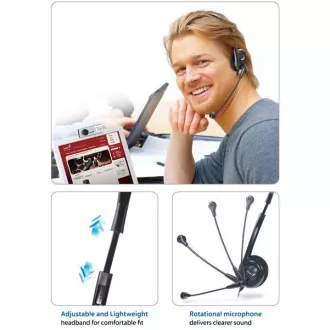 Căști GENIUS cu microfon HS-200C