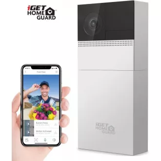iGET HOMEGUARD HGBVD853 - Sonerie de ușă cu baterie Wi-Fi cu cameră FullHD și sistem audio bidirecțional, alimentare și cu fir iGET HOMEGUARD HGBVD853 - Sonerie de ușă cu baterie Wi-Fi cu cameră FullHD și sistem audio bidirecțional, alimentare și cu fir
