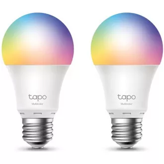 TP-Link Tapo L530E(2-pachet) bec LED inteligent WiFi dimabil (culoare, 2500K-6500K, 806lm, 2, 4GHz, E27)