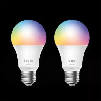 TP-Link Tapo L530E(2-pachet) bec LED inteligent WiFi dimabil (culoare, 2500K-6500K, 806lm, 2, 4GHz, E27)