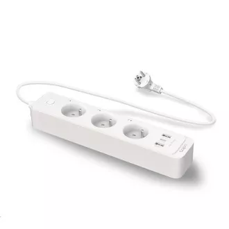 Cablu de extensie WiFi inteligent TP-Link Tapo P300 (3x230V, 2xUSB-A, 1xUSB-C, 2300W, 10A, 2, 4 GHz, BT)