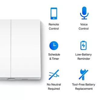 Comutator unidirecțional inteligent cu 2 poli TP-Link Tapo S220