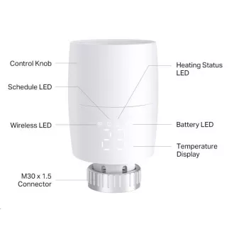 TP-LINK Kasa KE100 Cap termostatic inteligent pentru radiator termostatic Kasa