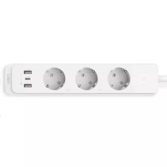 Cablu de extensie WiFi inteligent TP-Link Tapo P300(EU) (3x230V, 2xUSB-A, 1xUSB-C, 2300W, 10A, 2, 4 GHz, BT)