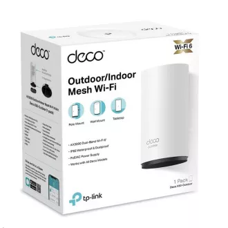 TP-Link Deco X50-Outdoor (pachet de 1) WiFi6 Mesh (AX3000, 2,4GHz/5GHz, 2xGbELAN/WAN)