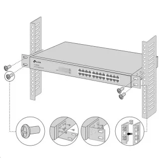 TP-Link RackMount Kit-13 - Un set pentru montarea comutatoarelor de 13 inchi într-un rack