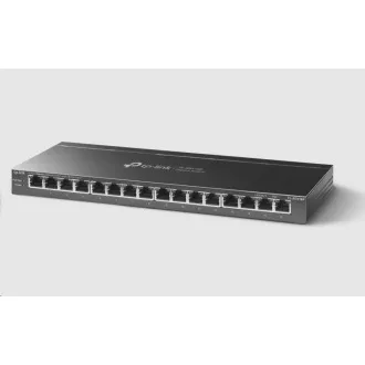 Comutator TP-Link TL-SG116P (16xGbE, 16xPoE , 120W, fără ventilator)