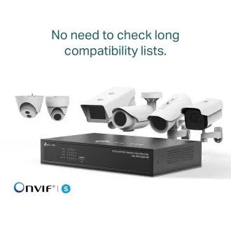 TP-Link VIGI NVR1008H-8P, înregistrare video, 8 canale, 8xPoE, 1x100Mb/s LAN, 1xVGA, 1xHDMI, 2xUSB2.0