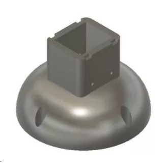 Suport/suport TP-LINK pentru camerele Tapo C500/C510W/C520WS/C530WS pe perete și tavan, alb cu capac pentru cablu (1 buc.)