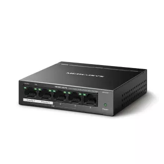 Comutator MERCUSYS MS105GP (5xGbE, 4xPoE+, 65W, fără ventilator)