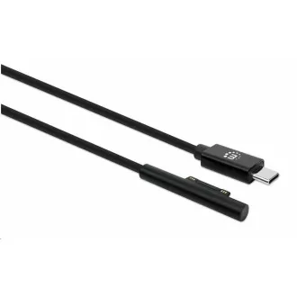 Cablu de încărcare Manhattan, Cablu de încărcare Surface Connect la USB-C (M/M), 15 V / 3 A, 1,8 m, negru