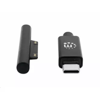 Cablu de încărcare Manhattan, Cablu de încărcare Surface Connect la USB-C (M/M), 15 V / 3 A, 1,8 m, negru