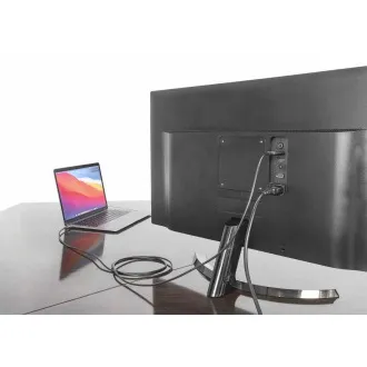 Cablu Manhattan USB-C la HDMI, USB-C mascul la HDMI mascul, 2m, negru