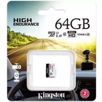 Kingston 64 GB microSD XC de înaltă rezistență, 95R clasa 10 UHS-I U1