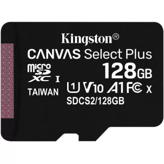 Kingston 128 GB micSDXC Canvas Select Plus 100R A1 C10 - 1 buc