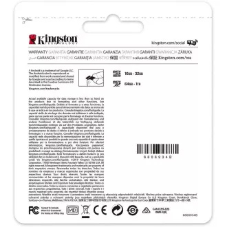 Kingston 128 GB micSDXC Canvas Select Plus 100R A1 C10 - 1 buc